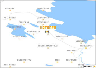 map of Vatanen