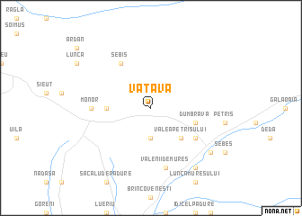 map of Vătava