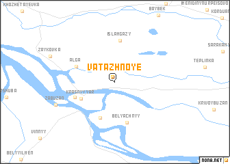 map of Vatazhnoye