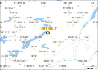map of Våthult
