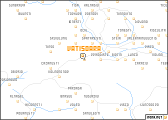 map of Vătişoara