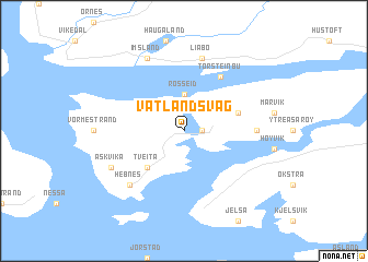 map of Vatlandsvåg