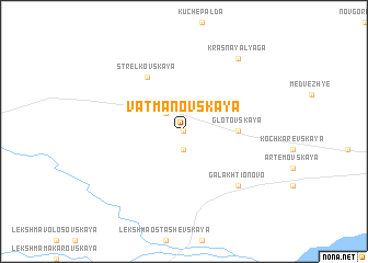 map of Vatmanovskaya