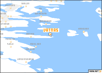map of Våtnäs