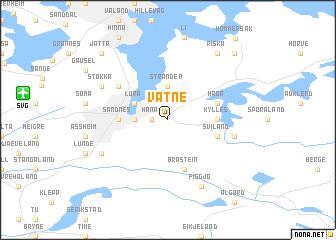 map of Vatne