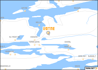 map of Vatne