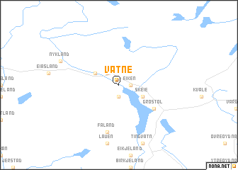 map of Vatne