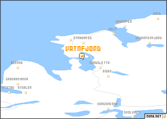 map of Vatnfjord