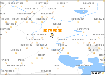 map of Våtseröd