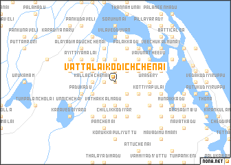 map of Vattalaikodichchenai