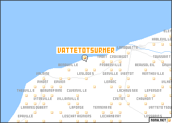 map of Vattetot-sur-Mer