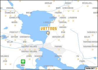 map of Vattnäs