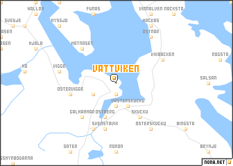 map of Vattviken