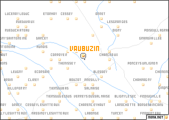 map of Vaubuzin