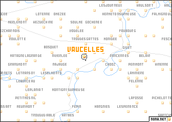 map of Vaucelles