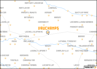 map of Vauchamps