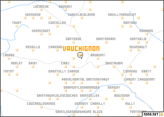 map of Vauchignon
