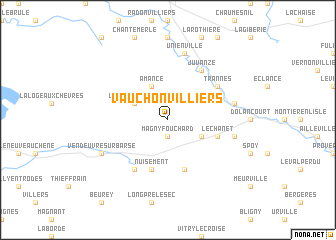 map of Vauchonvilliers