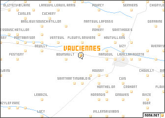 map of Vauciennes