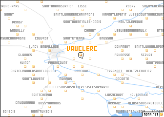 map of Vauclerc