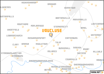 map of Vaucluse