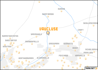 map of Vaucluse