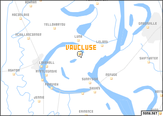 map of Vaucluse