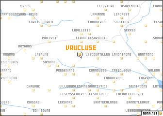 map of Vaucluse