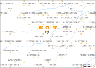 map of Vaucluse