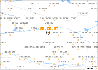 map of Vaucourt