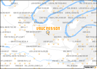 map of Vaucresson