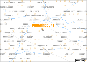 map of Vaudancourt