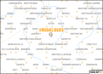 map of Vaudeloges