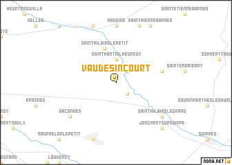 map of Vaudesincourt