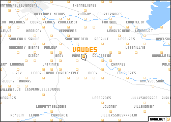 map of Vaudes