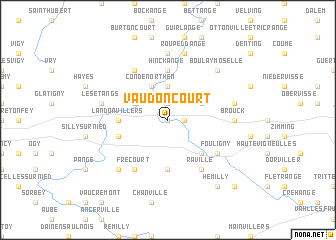 map of Vaudoncourt