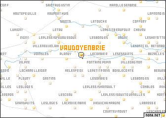 map of Vaudoy-en-Brie