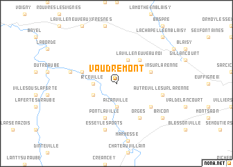 map of Vaudrémont