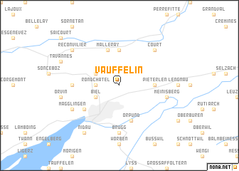 map of Vauffelin