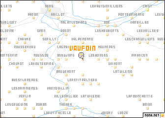 map of Vaufoin