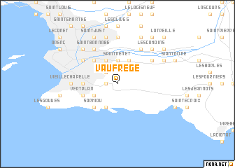 map of Vaufrège