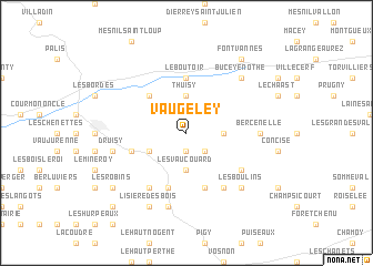 map of Vaugeley