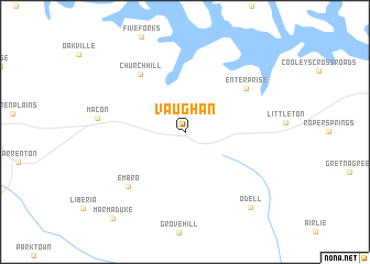 map of Vaughan