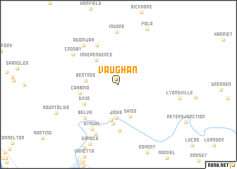 map of Vaughan