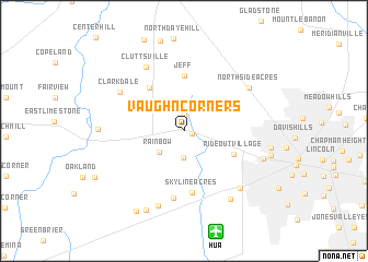 map of Vaughn Corners