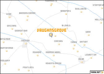 map of Vaughns Grove