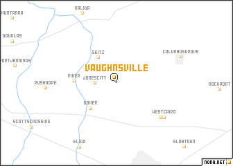 map of Vaughnsville