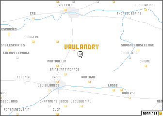 map of Vaulandry