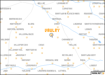 map of Vaulry