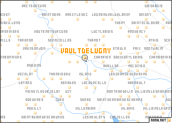 map of Vault-de-Lugny